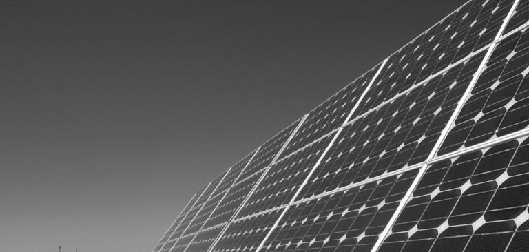 Solar panels generating electricity