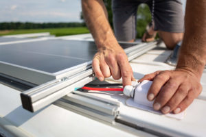 Connecting Solar Panels on Caravan