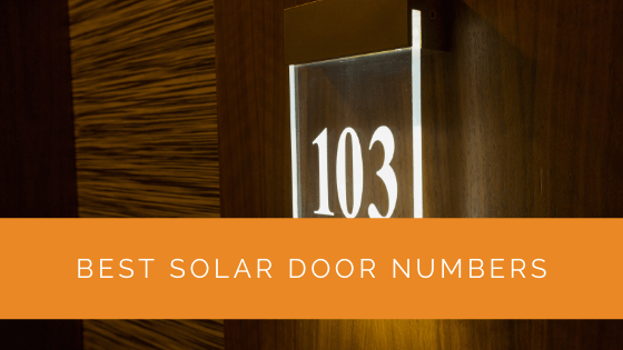 Best Solar Door Numbers