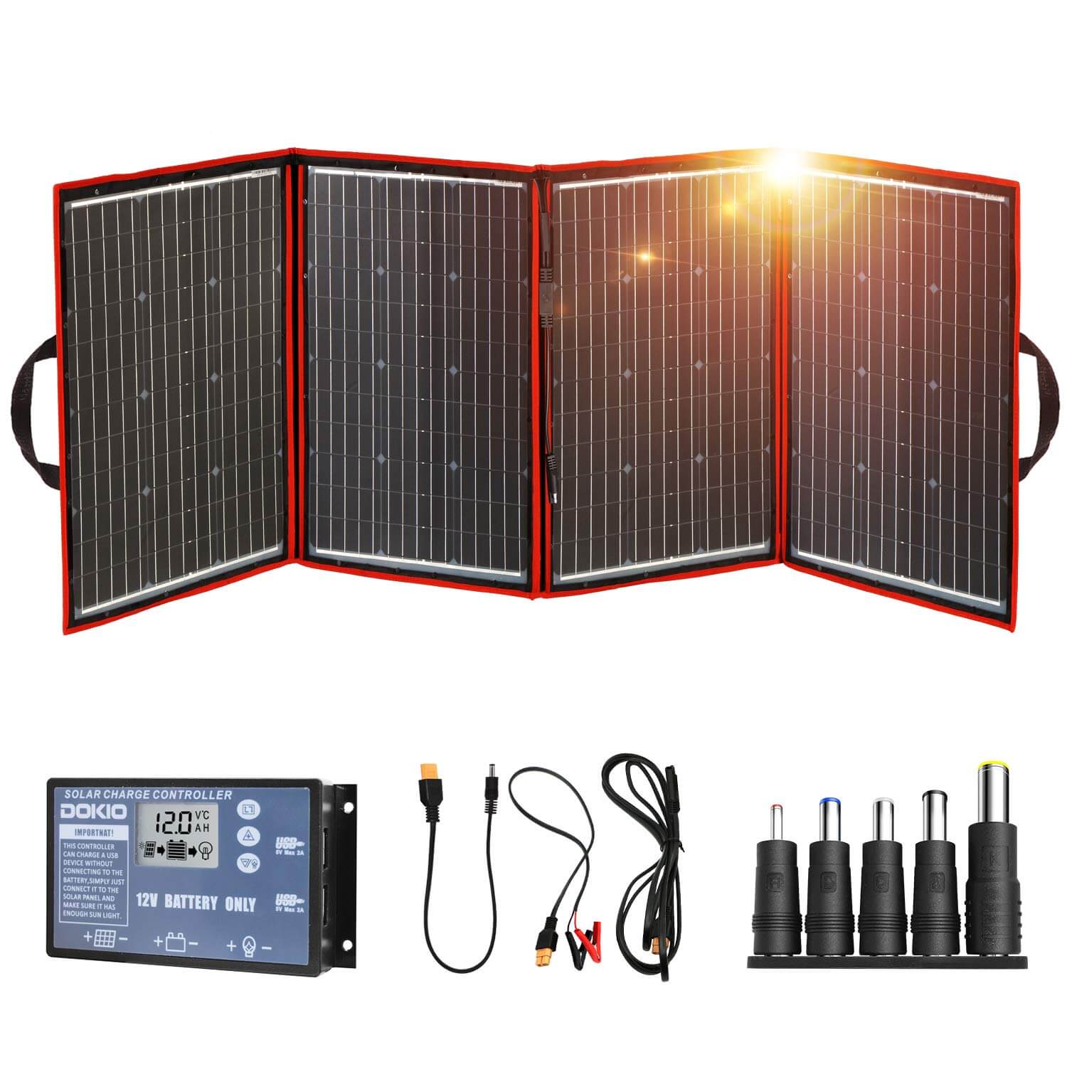 DOKIO 220W 18V Foldable Solar Panel