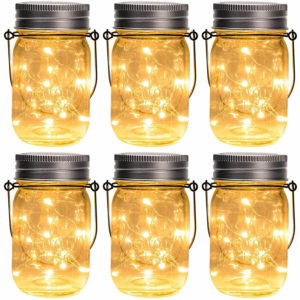 GIGALUMI Hanging Solar Jar Lights