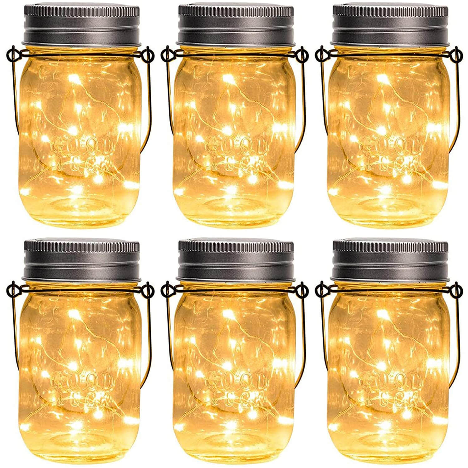 GIGALUMI Hanging Solar Jar Lights