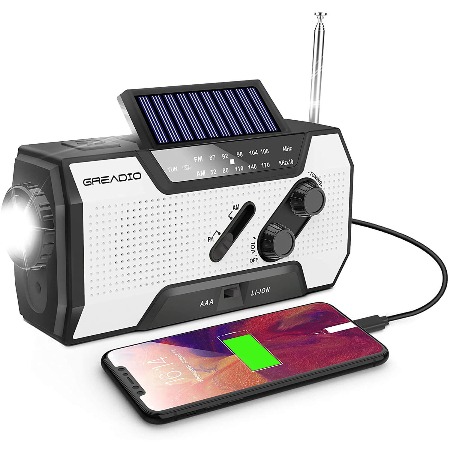 Greadio Solar Crank Radio