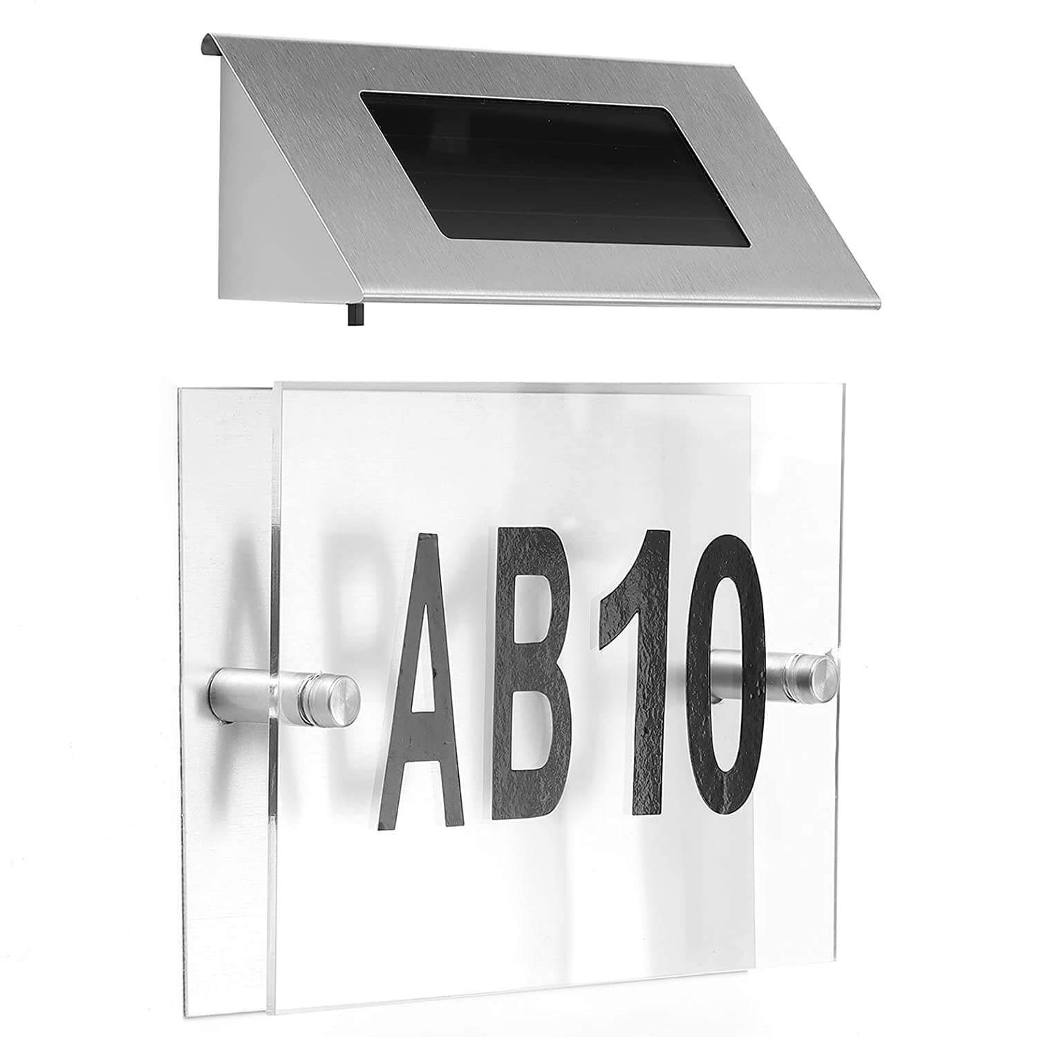 LTXDJ Modern Door Number Plaques with LED Light