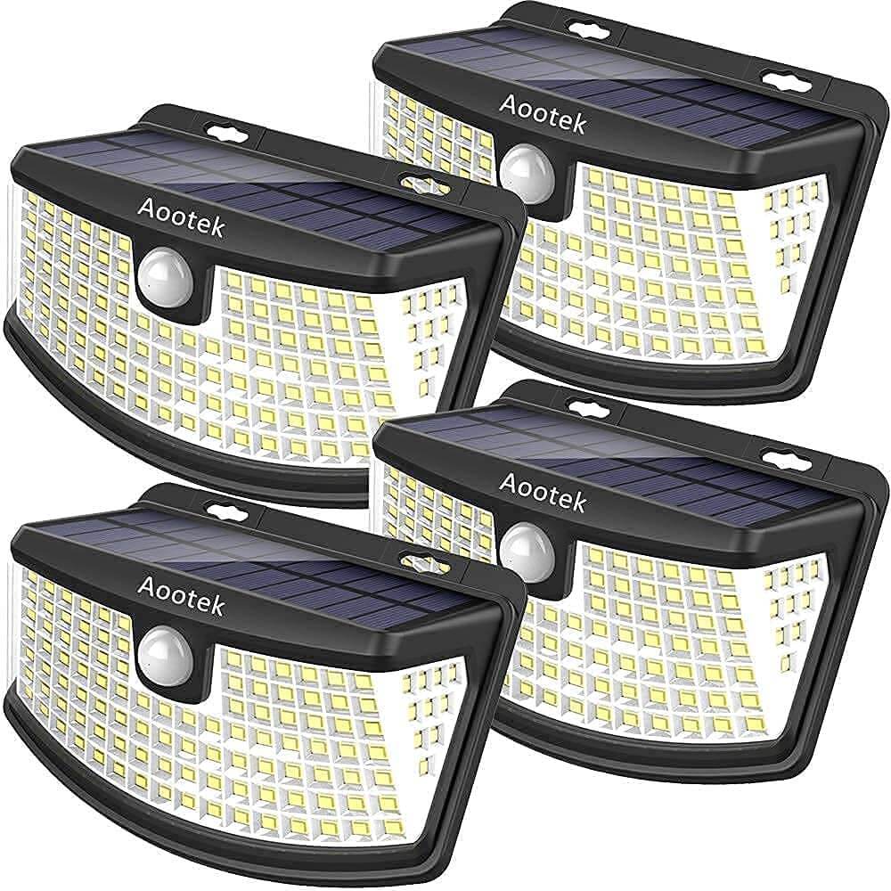 Aootek Solar Outdoor Flood Lights