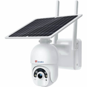 CTRONICS Pan Tilt Solar Security Camera