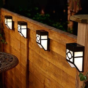 CUQOO Solar Wall Lights Outdoor 8 Pack