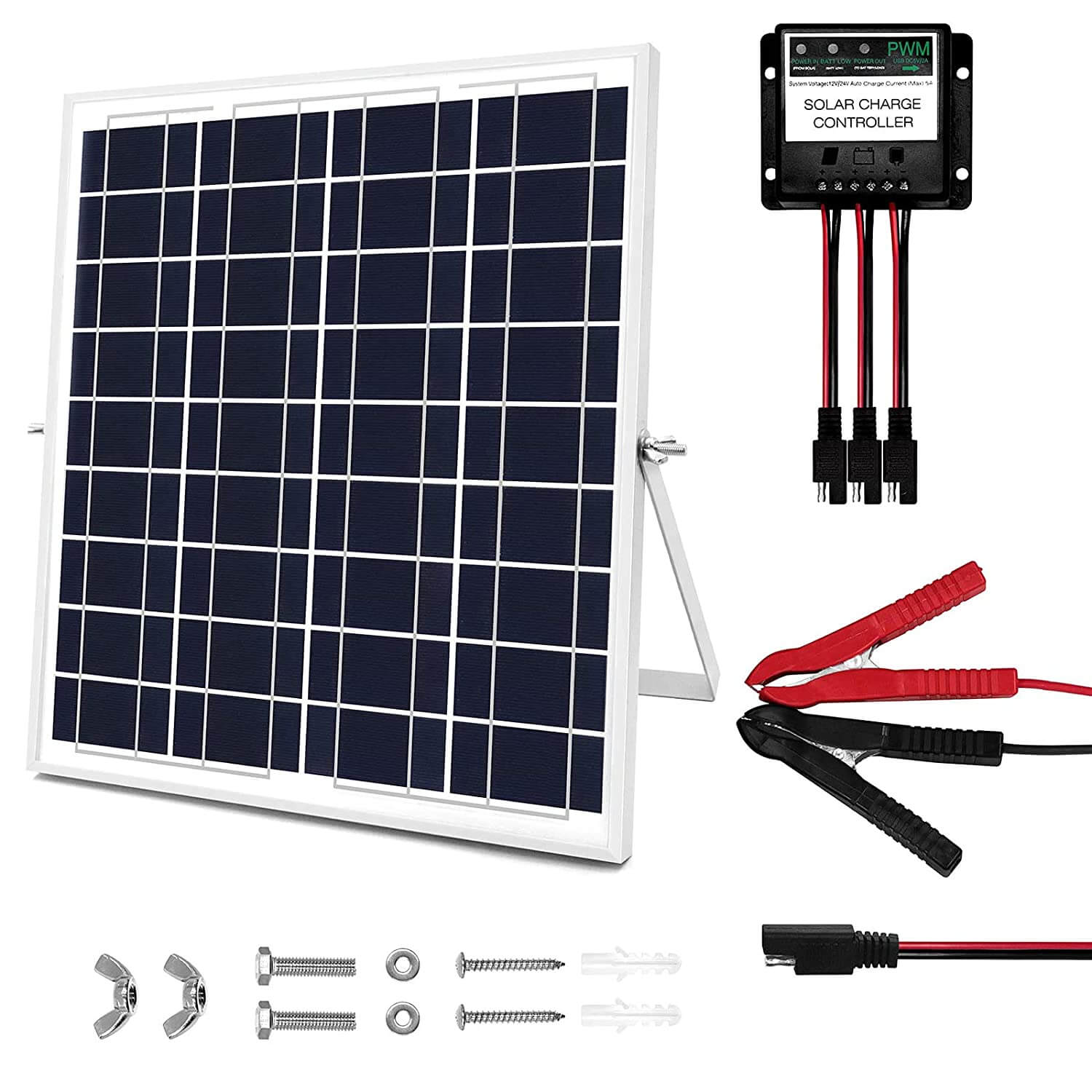 DAIDA Solar Panel Kit 20 Watt 12V Waterproof Solar Battery Charger