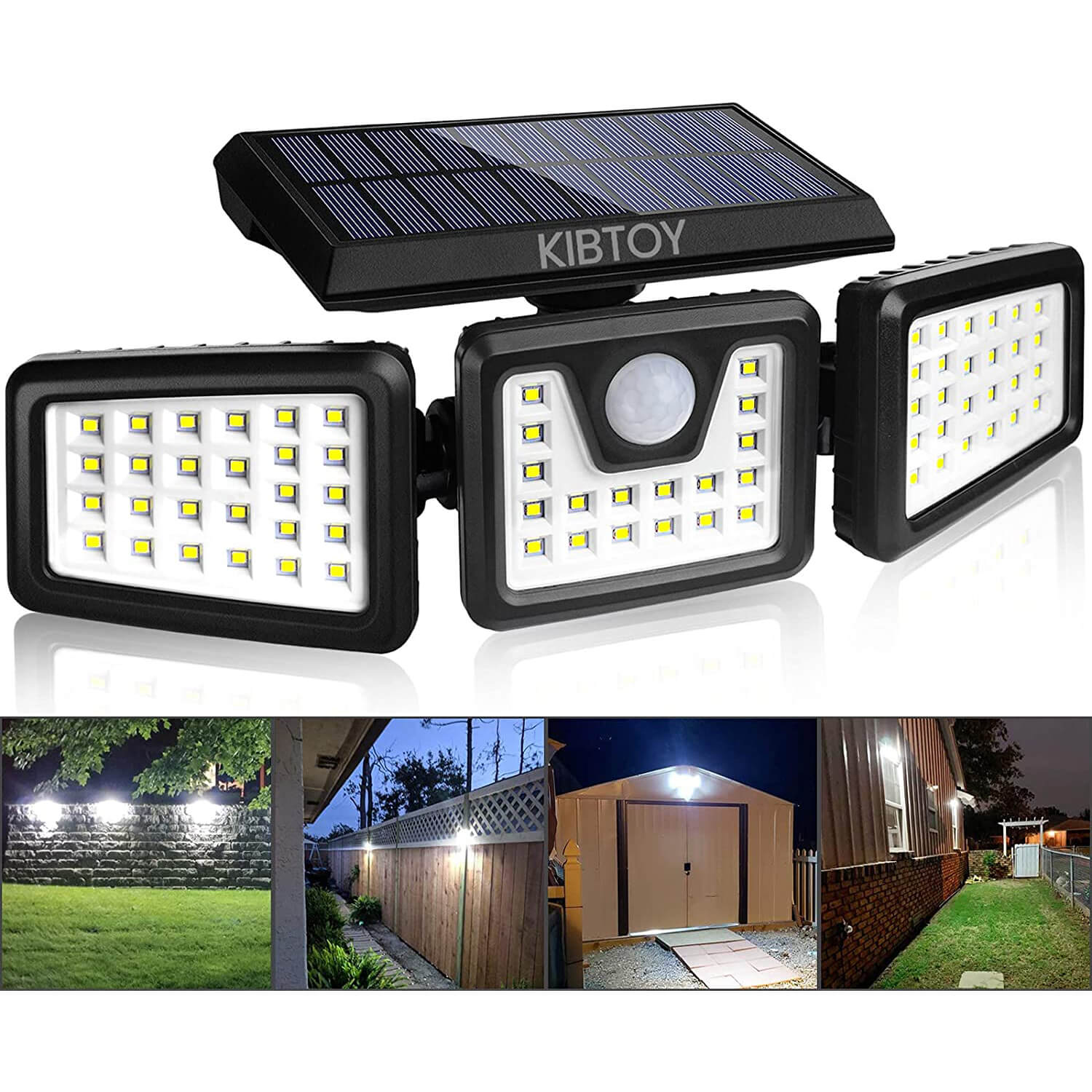 KIBTOY Solar Security Light