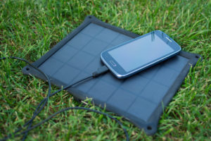 Mobile phone charging with solar charger