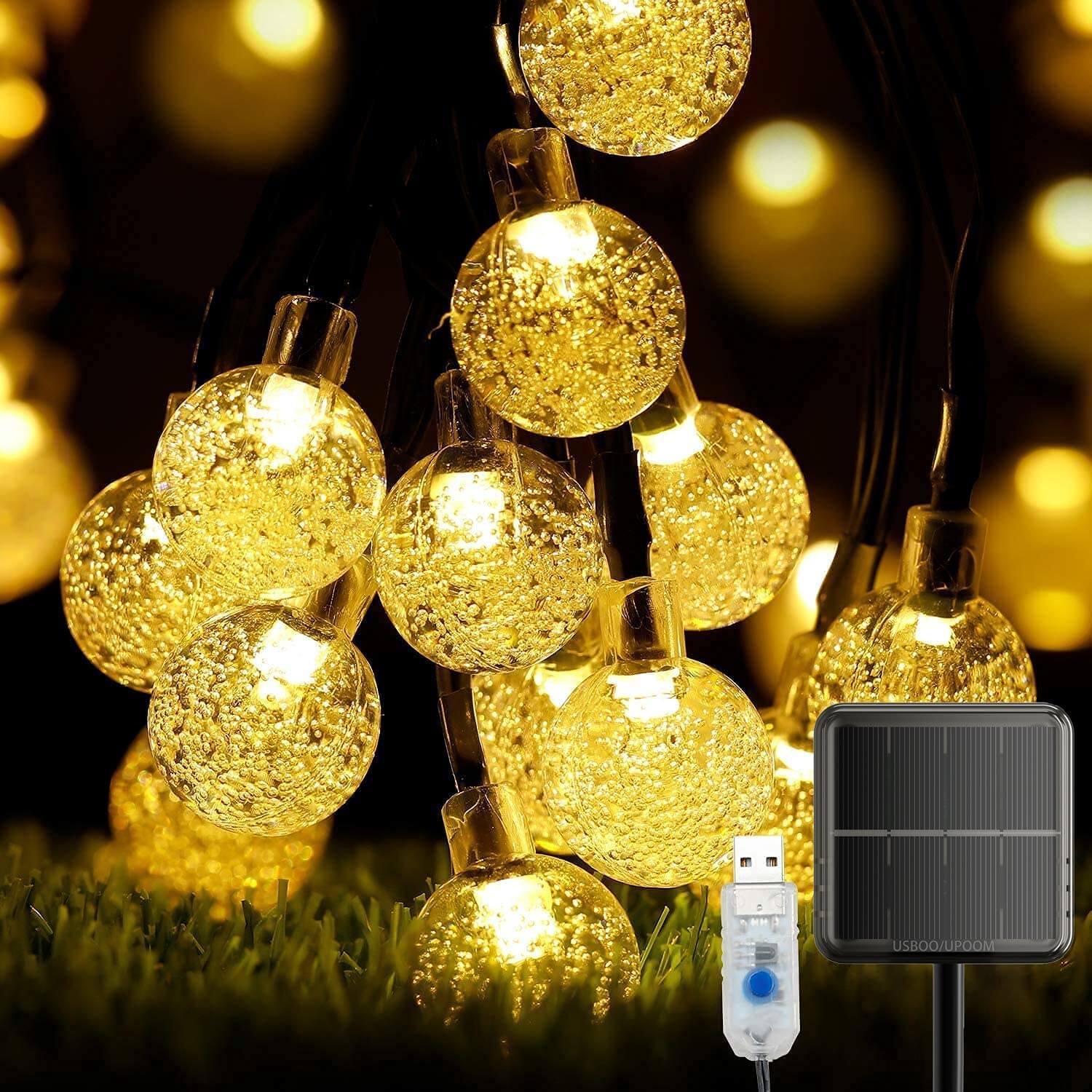 UPOOM 59 Ft. Solar String Lights