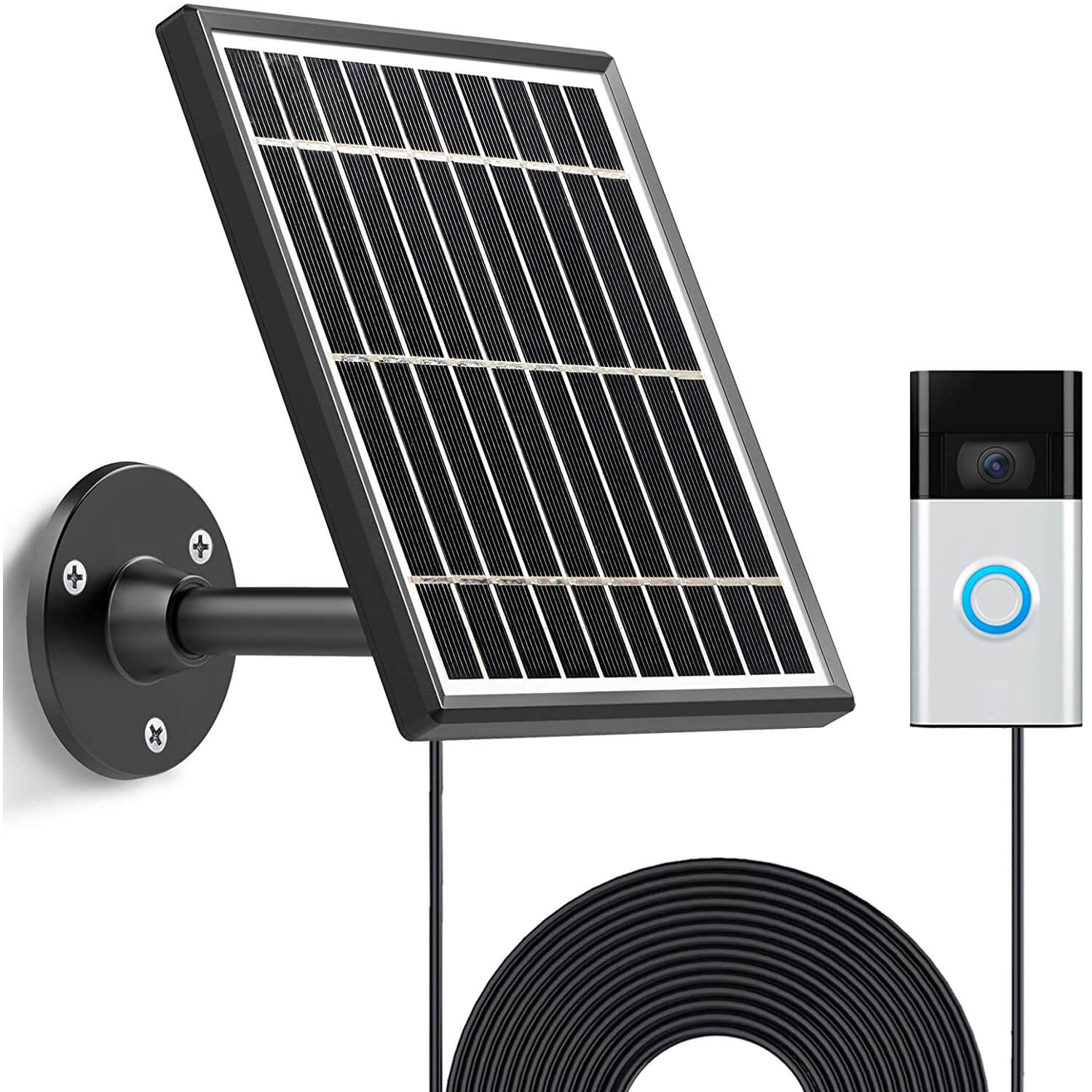 Uncle Squirrel Solar Panel compatible with Video Doorbell