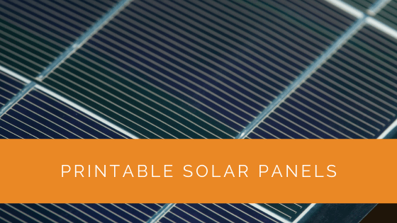 Printable Solar Panels