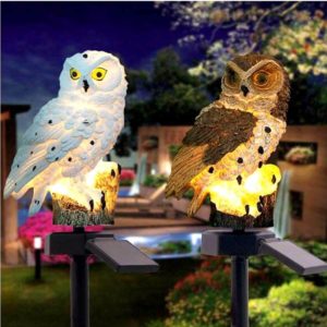 Apluskis Garden Ornaments Outdoor Owl Shape Light