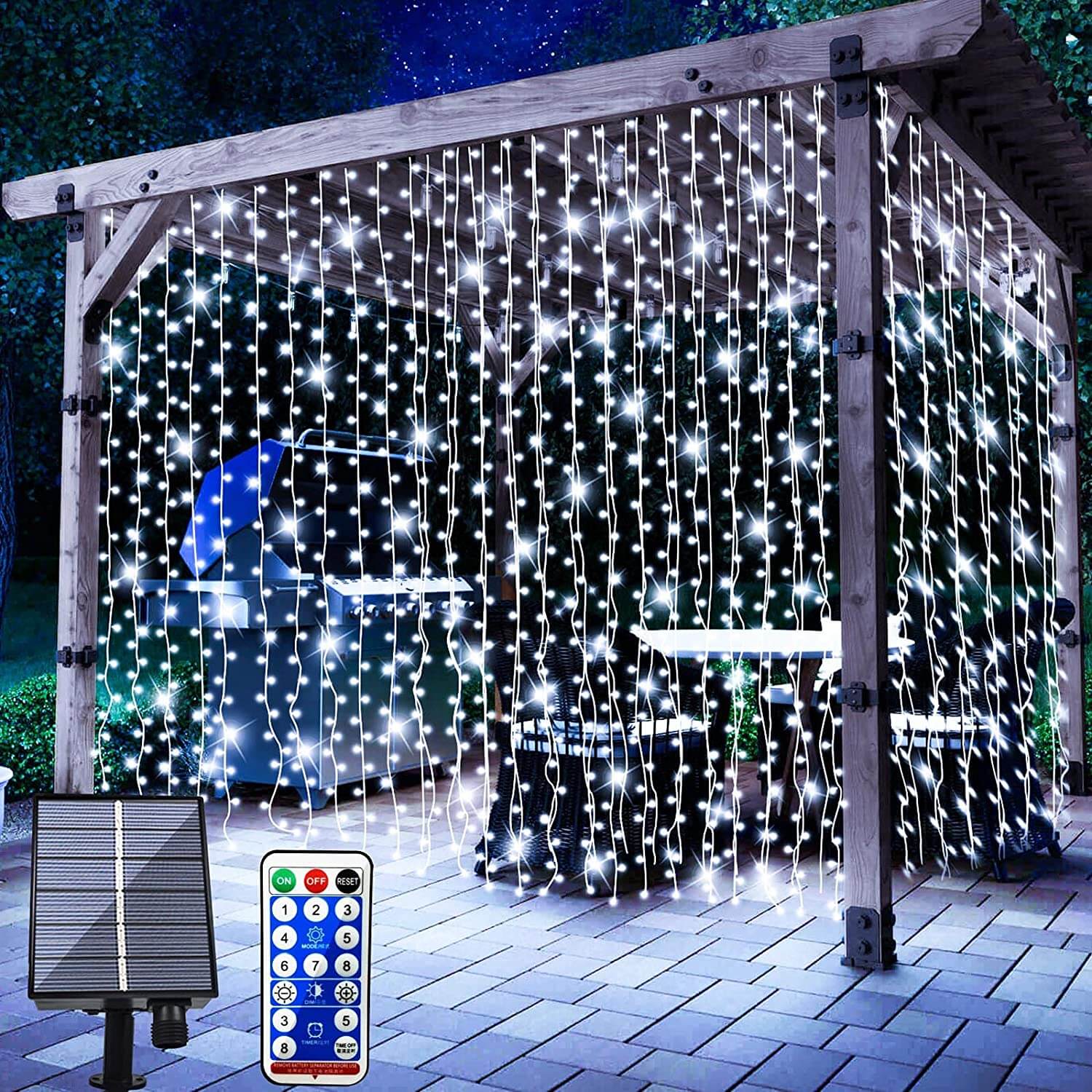 Chipark Solar Curtain Lights