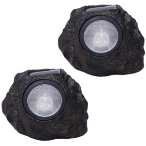 DHFD Stone Rock Effect Solar Lights