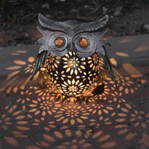 GloBrite Outdoor Garden Hanging Owl Lantern