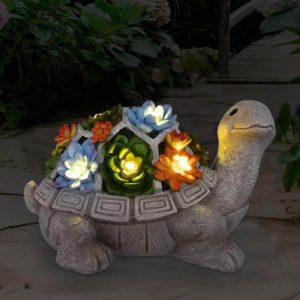 Goodeco Solar Turtle Statue LED Lights