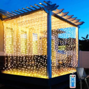 ULIGHTOWN Solar Curtain Lights