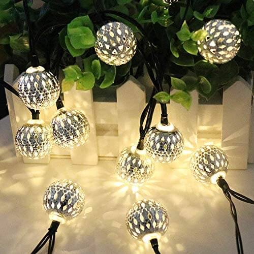 YAWEYA 20LED Solar Moroccan Garden Lights