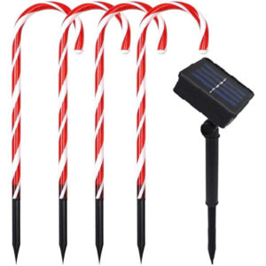 BYFRI Solar Candy Cane Christmas Lights