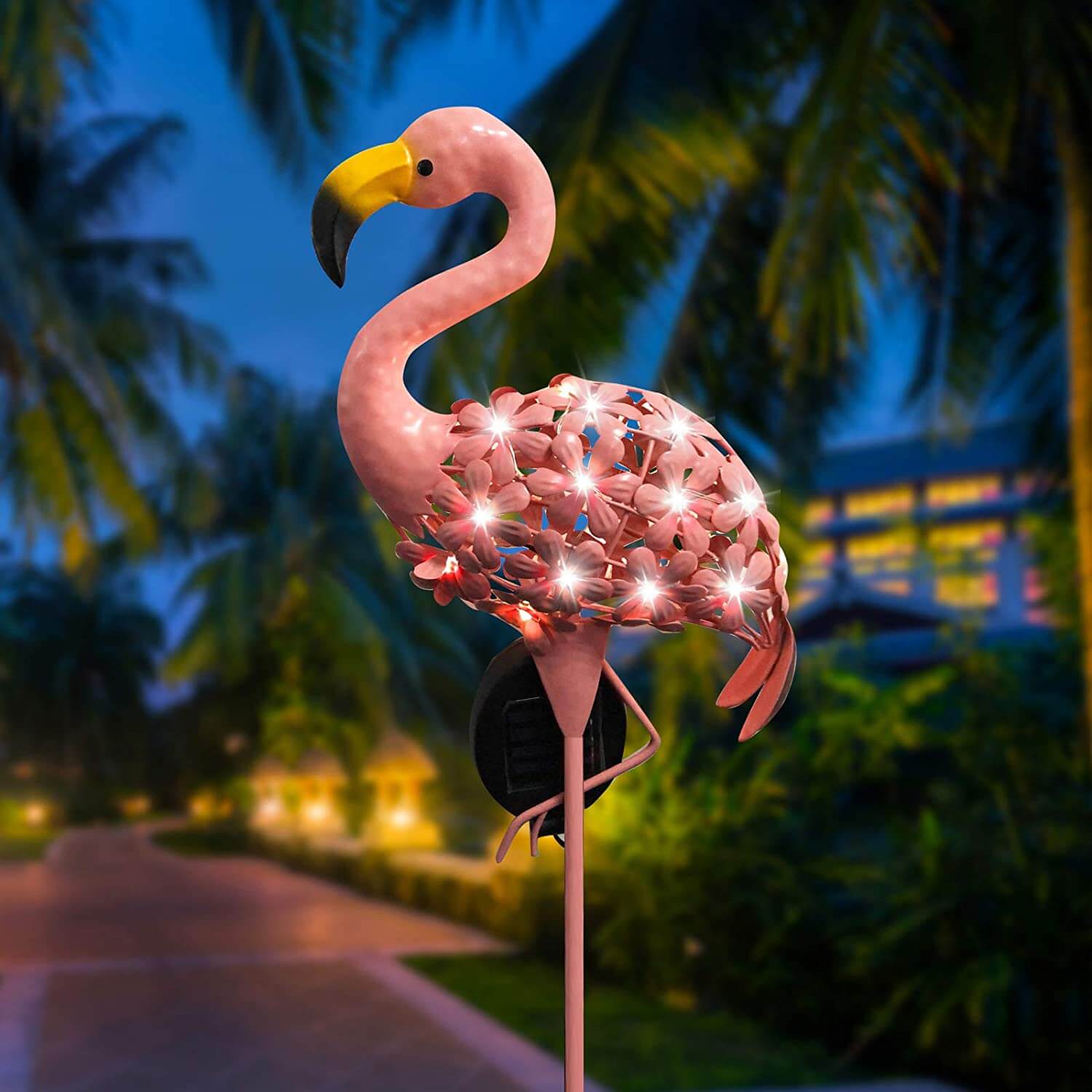 SANKUU Garden Flamingo Solar Lights