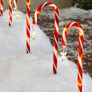 Solar Candy Cane Lights