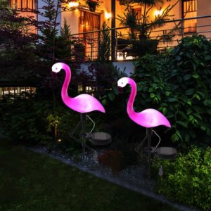 Solar Flamingo Lights