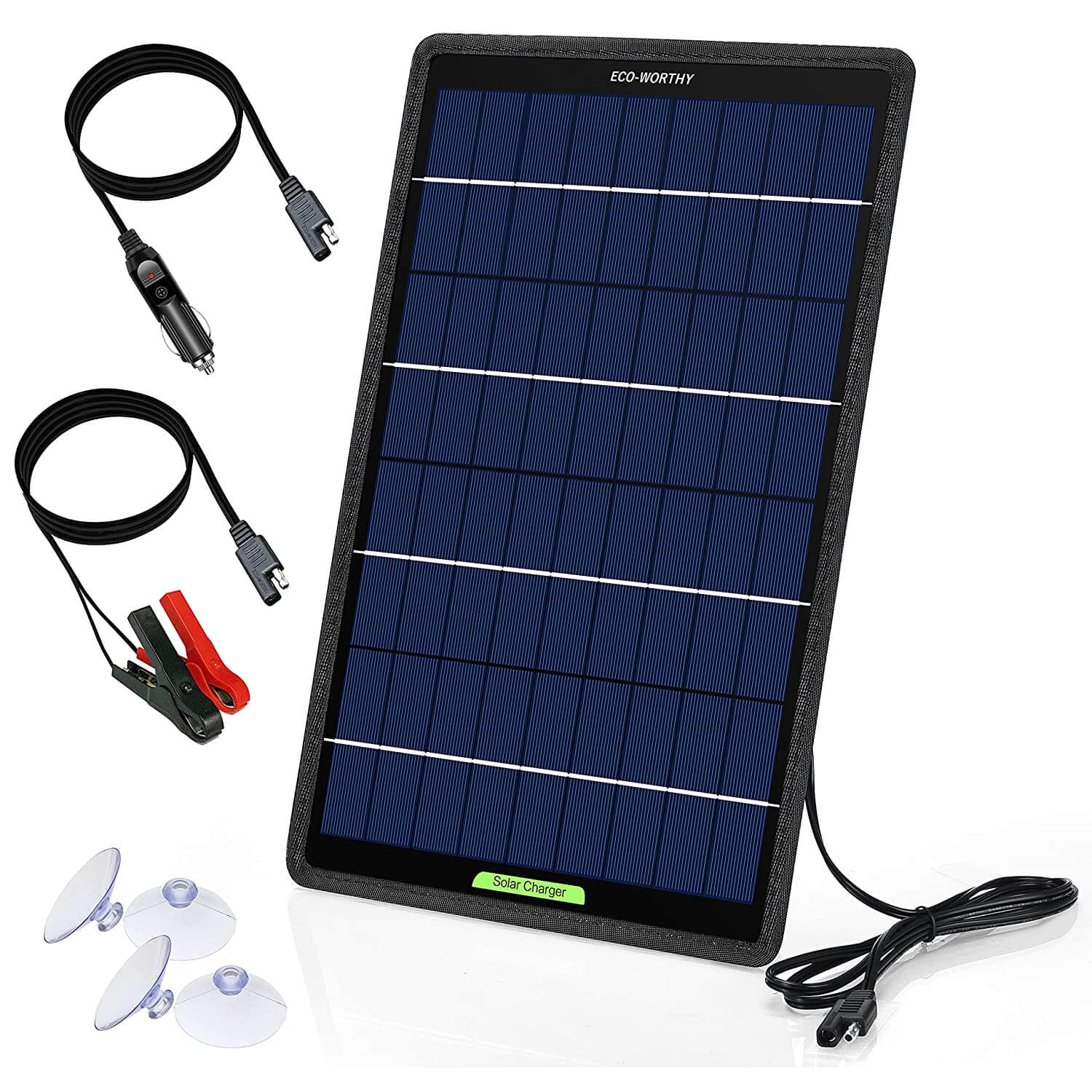 ECO-WORTHY 10W 12V Solar Panel Trickle Charger