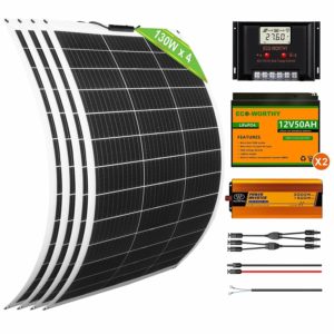 ECO-WORTHY 520W 24V Flexible Complete Solar Panel Kit