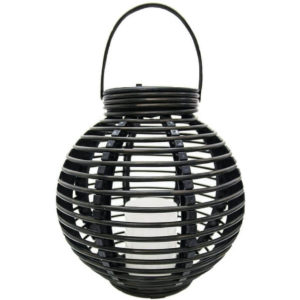 Lewis Solar Rattan Table Lantern