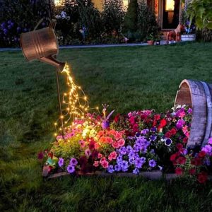 Lifemet Solar Watering Can Lights Garden Decorations