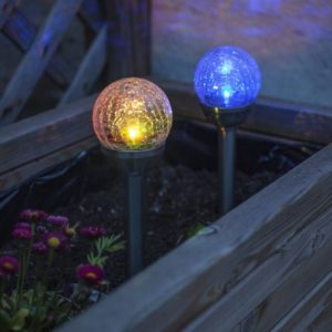 Crackle Glass Solar Lights