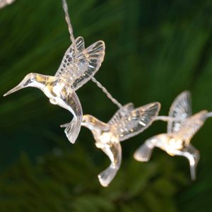 GloBrite LED Hummingbird Solar Garden Fairy String Light