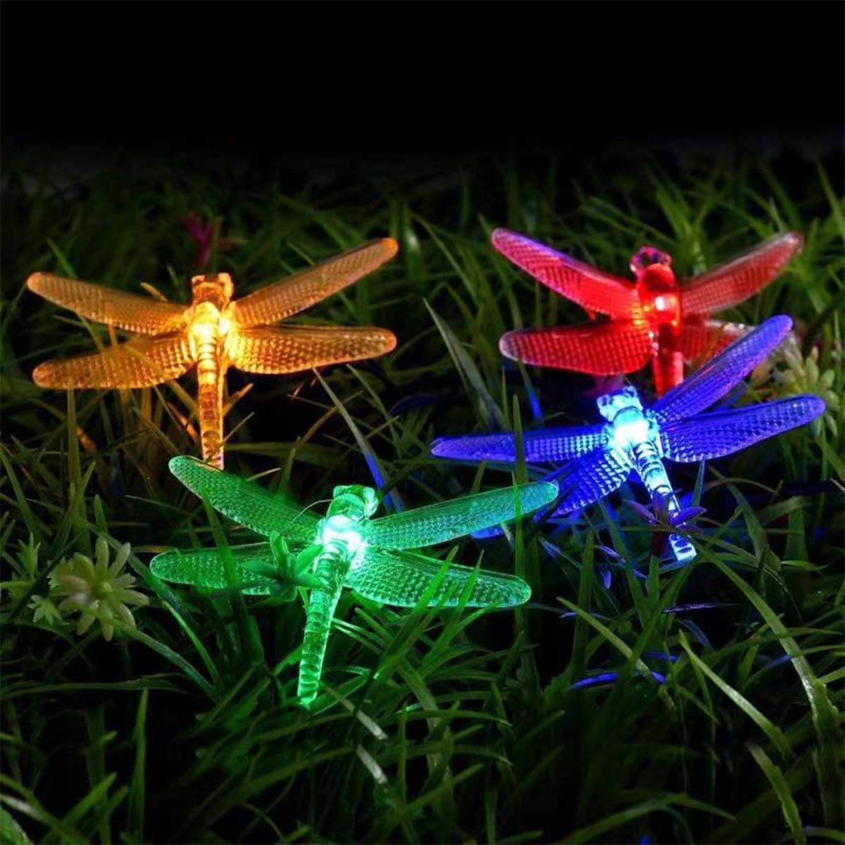 NTILVICT Dragonfly Solar Decorative Garden Lights