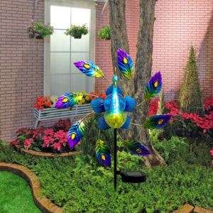 Solar Peacock Light