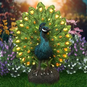 Solar Powered Ornament Decorative Indoor Outdoor Statue