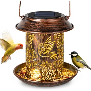 LEKIA Solar Lantern Bird Feeder
