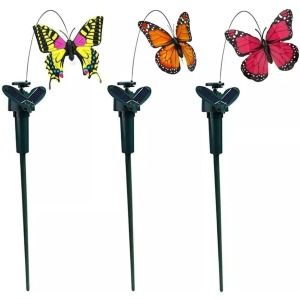 3PCS Solar Butterfly Garden Lights Fluttering Ornaments