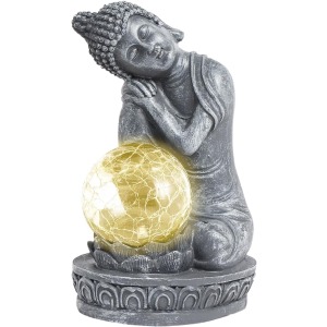 Lightware Solar Buddha Garden Light (Warm White)