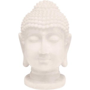 GardenKraft Solar Buddha Head LED Light