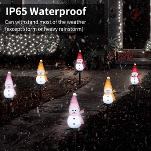 Solar Snowman Pathway Lights 3-Pack IP65