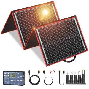 Dokio 160W 18V Flexible Folding Solar Panel with Controller