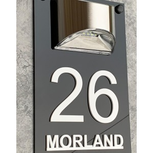 Solar LED 3D House Numbers Plaques