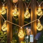 Ollny Hemp Rope Solar Festoon Lights 8m
