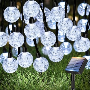 btfarm Crystal Ball Solar String Lights 12.5m