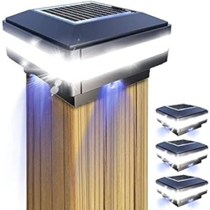 GEYUEYA Home Solar Post Cap Lights Universal Fit