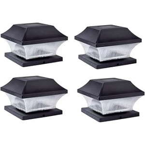 Rheme Solar Glass LED Fence Post Cap Light