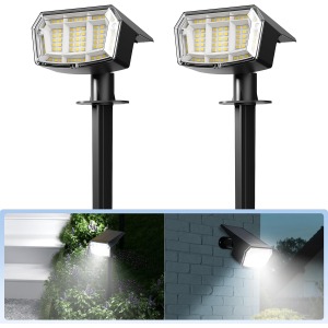 Solpex 63 LED Solar Spotlights 2-Pack
