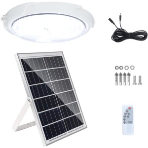 Ruiqas Solar Powered Pendant Light (100W, Remote)